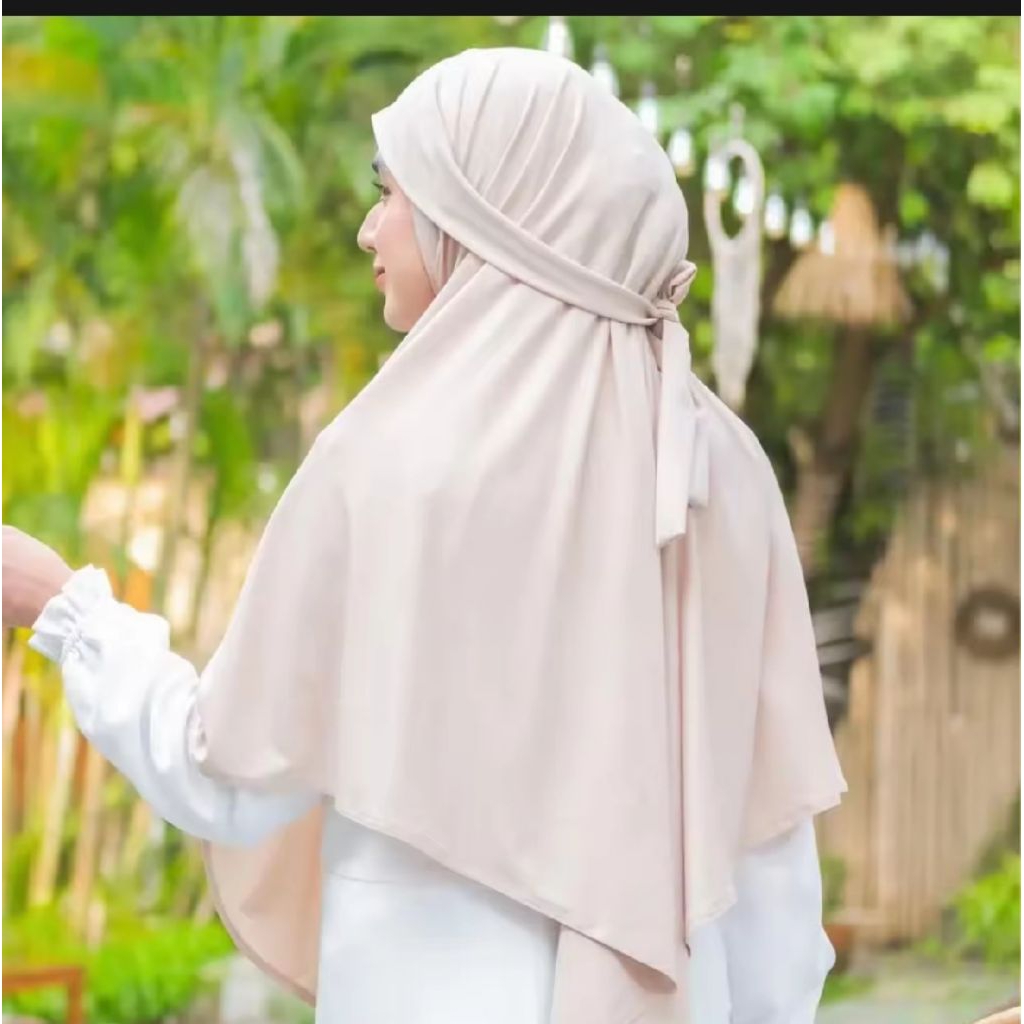 Hijab BergoTali Malay Instan Jilbab Crinkel Airflow Premium,Jilbab Remaja Kerudung Instan Kerudung K