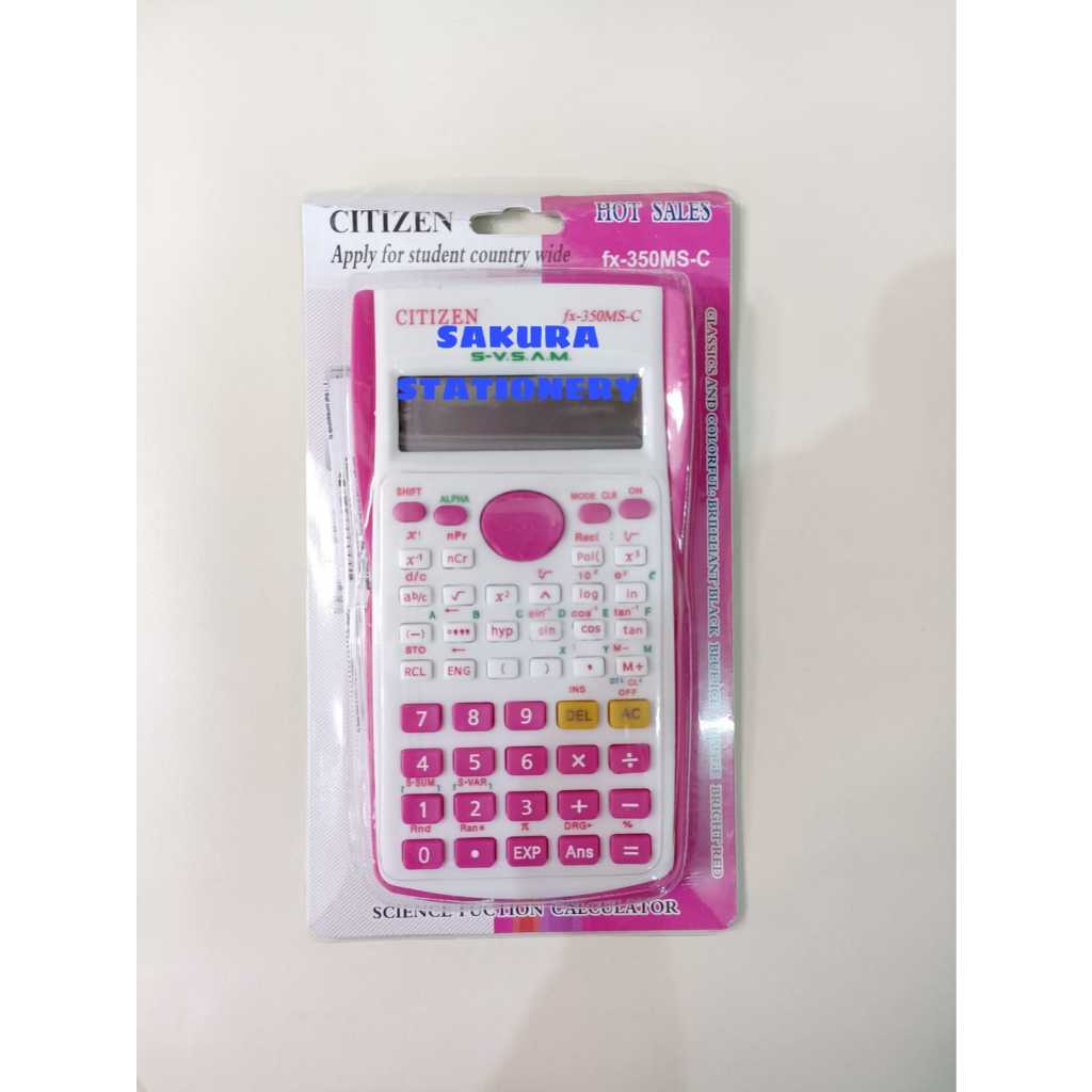 

Kalkulator Ilmiah Citizen FX-350MS-C