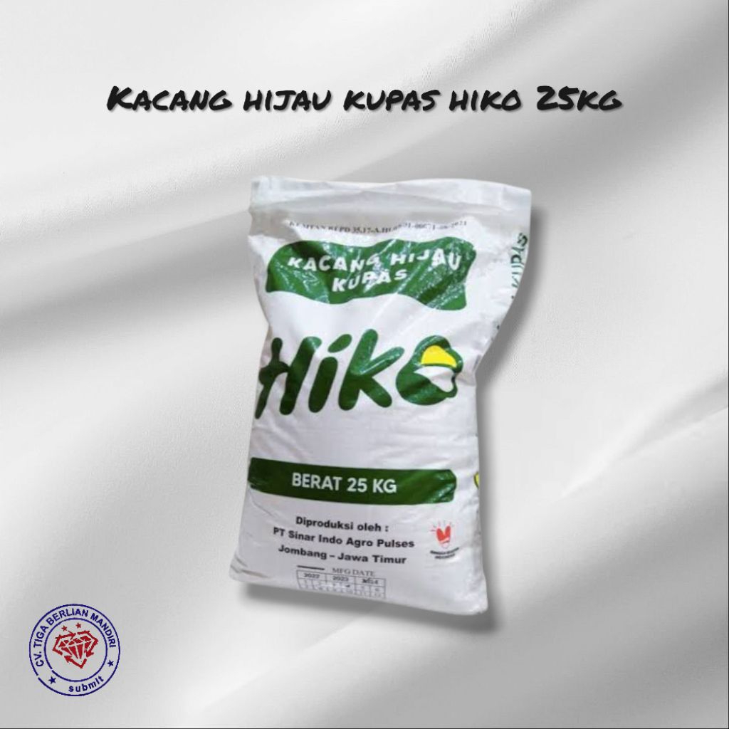 

KACANG HIJAU KUPAS HIKO 25KG