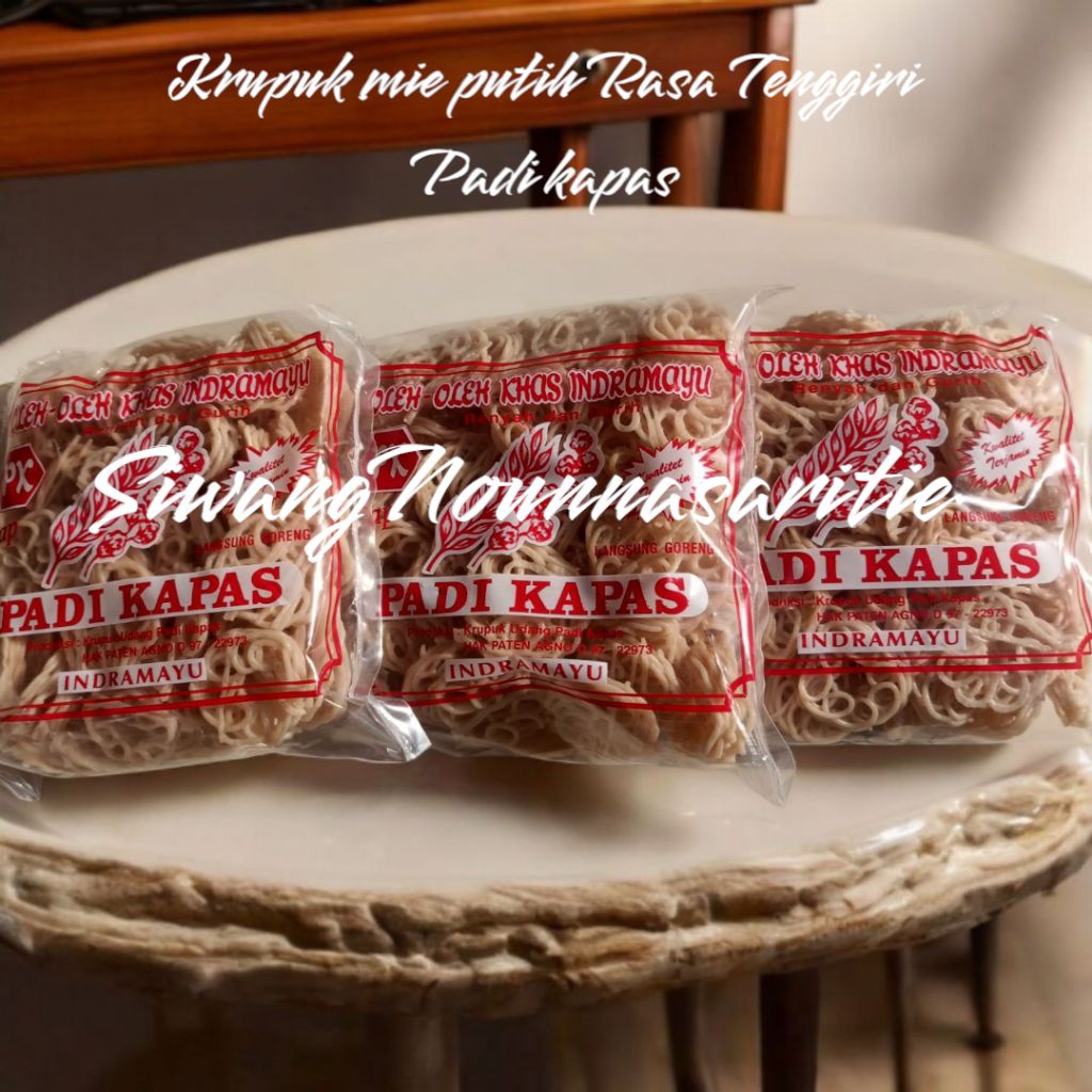 

Kerupuk mentah mie Rasa ikan tenggiri 250 gram padi kapas