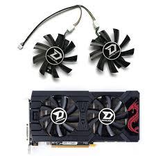 Powercolor RED DRAGON  RX 570 kipas  fans vga
