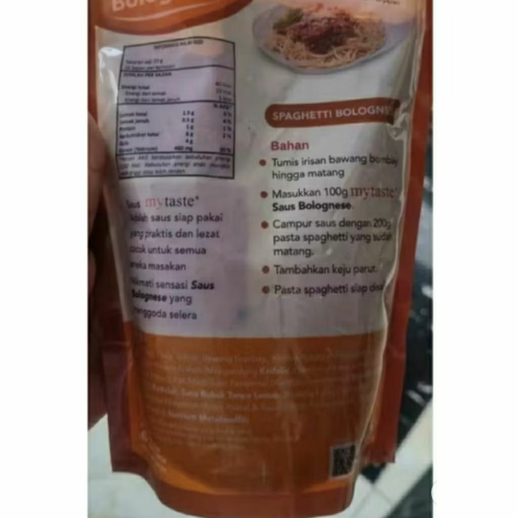 

Sauce Bolognese 500gr My Taste Sauce Bolognese Spaghety