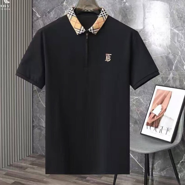 kaos kerah pria lis kotak kerah //76