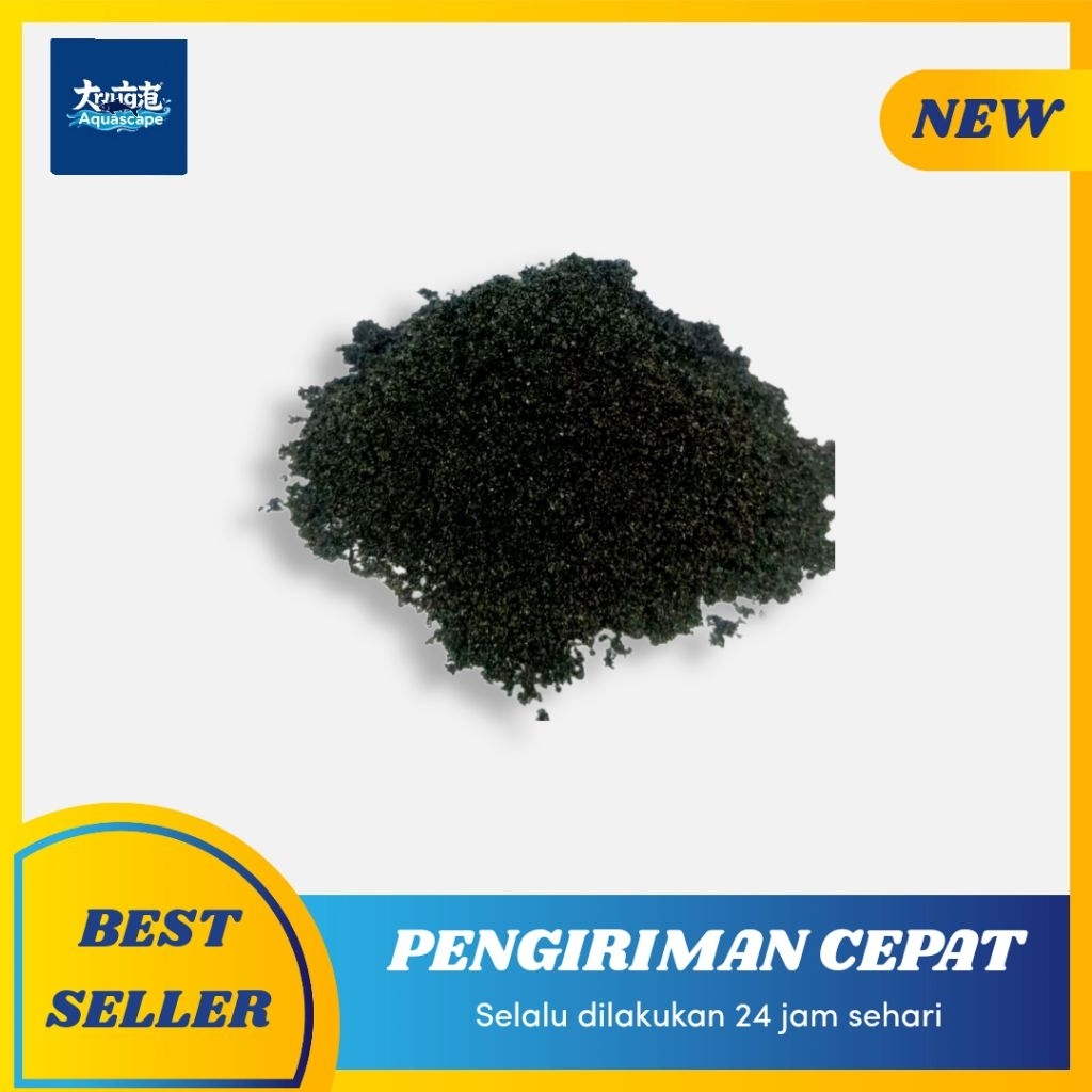 pasir moza hitam sand repack 1kg aquascape