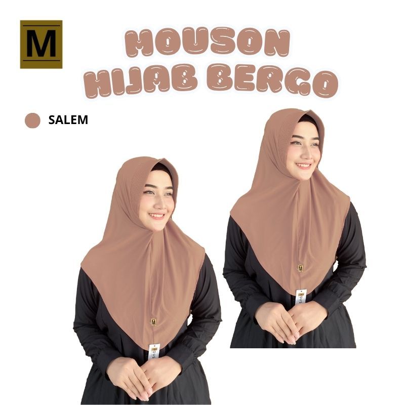 Mouson Hijab Salem Bergo Hamidah Jersey Premium Daily Sport Hijab