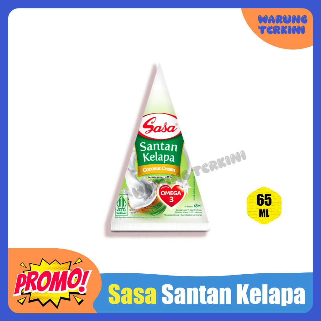 

Sasa Santan Kelapa Segitiga 65ml Satuan
