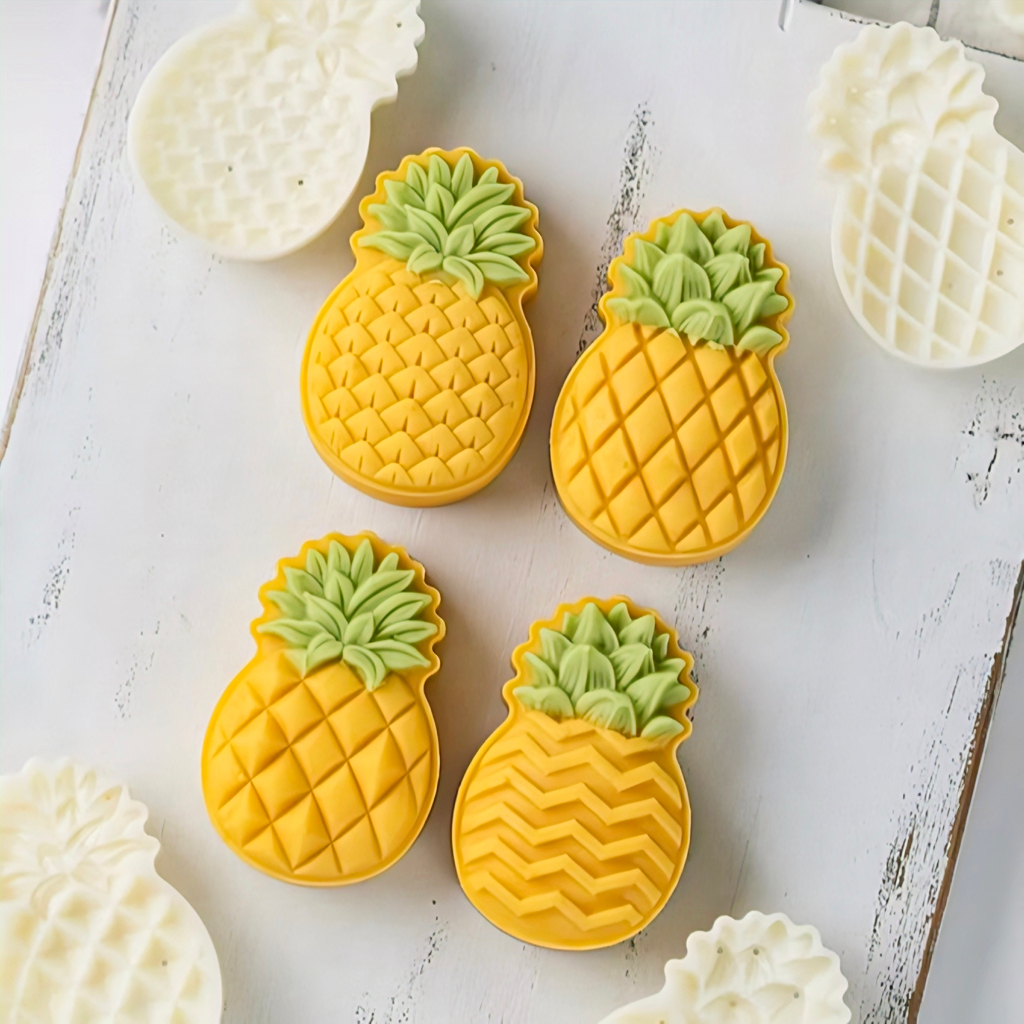 (Terbaru) Cetakan Nastar Taiwan 30gr Cetakan Nenas 30gr Cetakan Kue Imlek Nastar 50gr isi 4 Cetakan