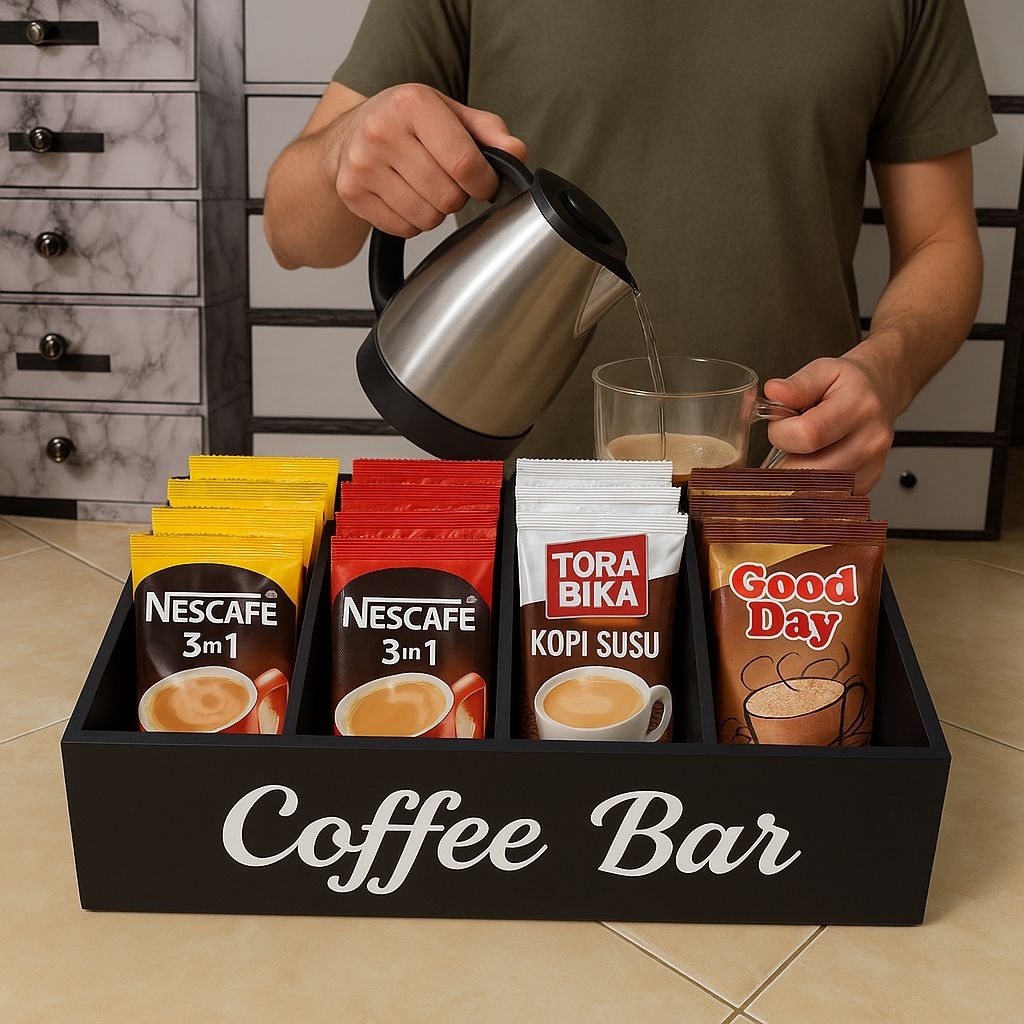 Rak kopi saset  serbaguna /kotak kopi  minimalis