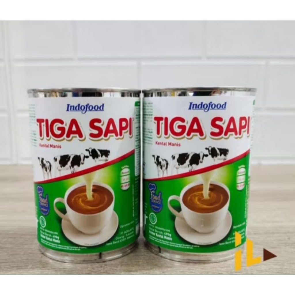 

susu tiga sapi kaleng 495 gr