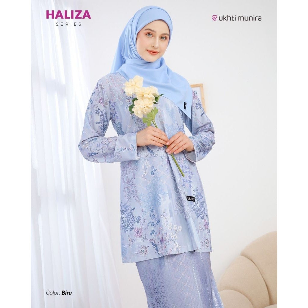 Setelan Busana Muslimah HALIZA | Setelan Baju Hari Raya | Setelan Baju Muslim Terbaru Limited Series