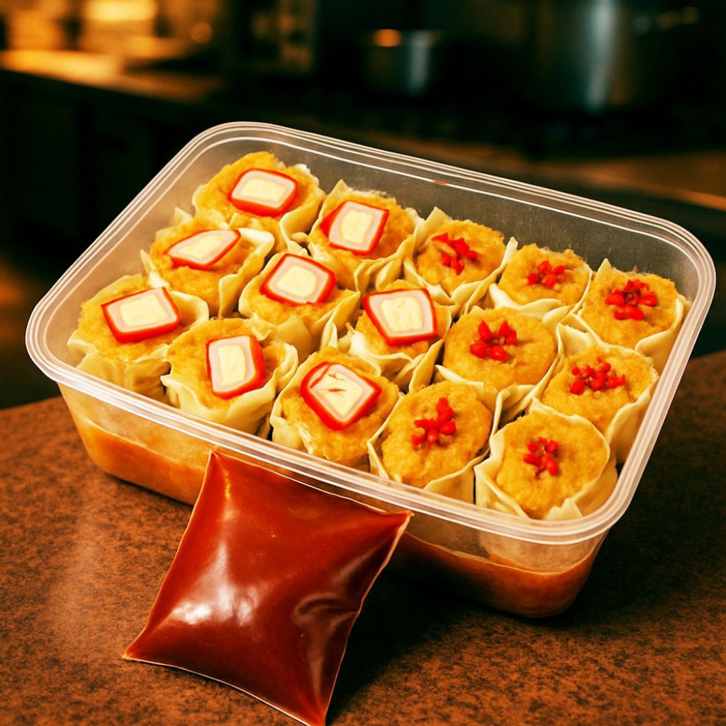 

Dimsum halal isi 15 pc mix ayam kepiting frozen premium