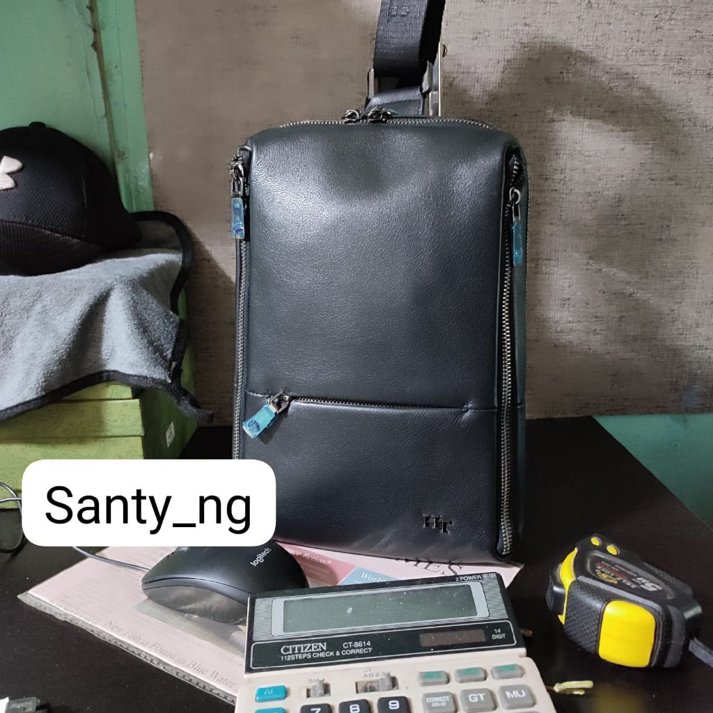 Hugo thorch Esquire sling bag cross body bag pria kulit