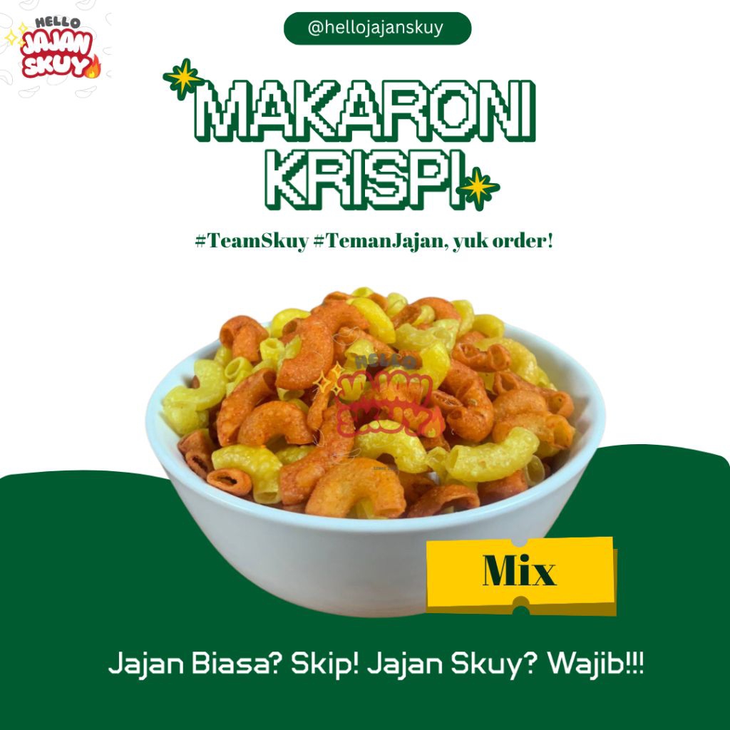 

MAKARONI KRISPI by JajanSkuy 250gram
