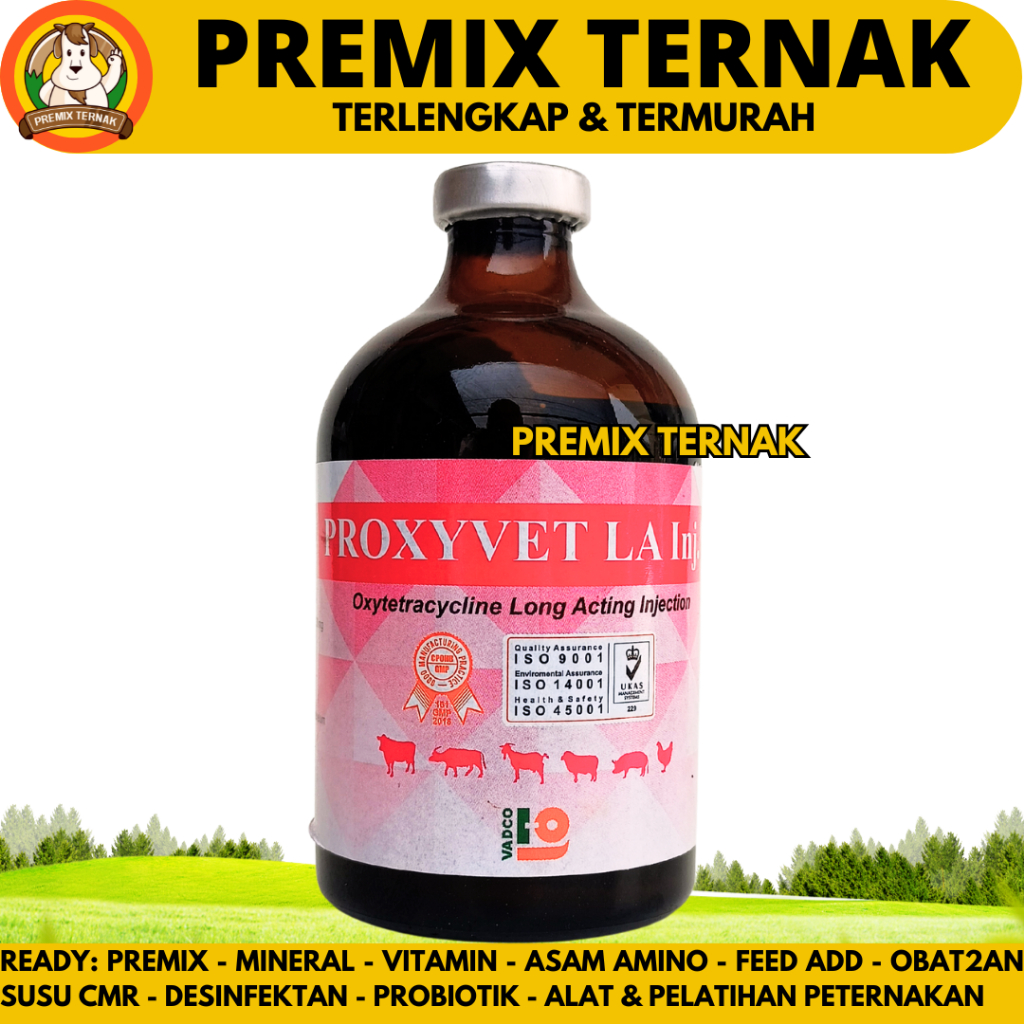 PROXYVET LA 100ML VADCO - Antibiotik Spektrum Luas Hewan Long Acting - Mirip Vet Oxy LA