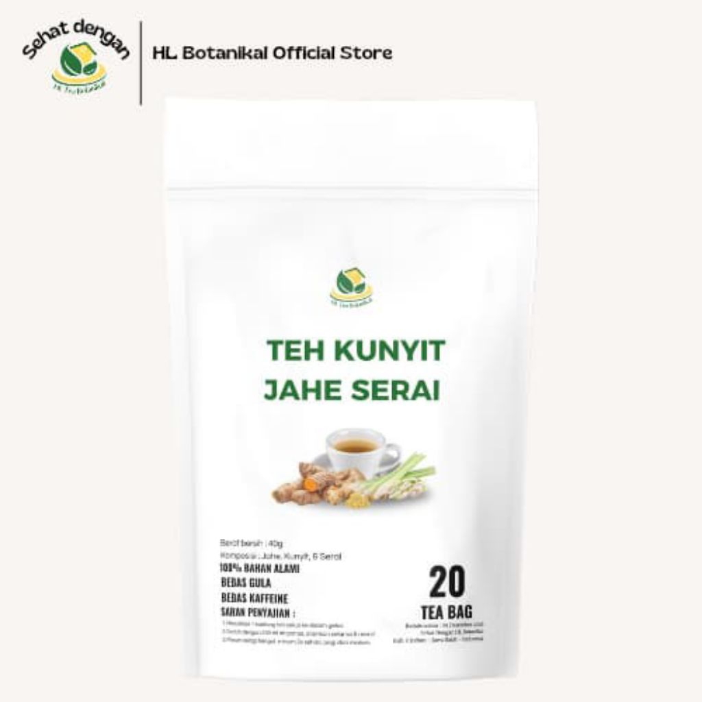 

HL Botanikal: Teh kunyit jahe Serai|Rimpang Detoks|Kebas|Kesemutan|Detox Tubuh isi 20 kantong