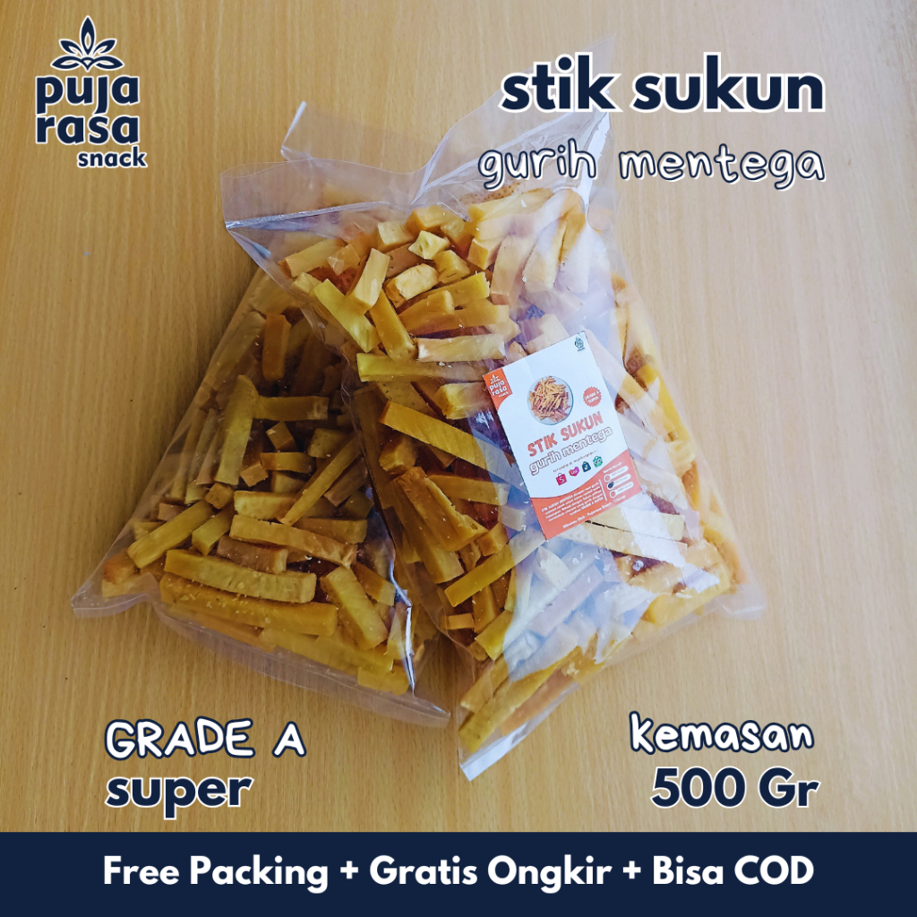 

PROMO STIK STICK SUKUN MENTEGA Gurih Grade A Super Renyah 500 Gram