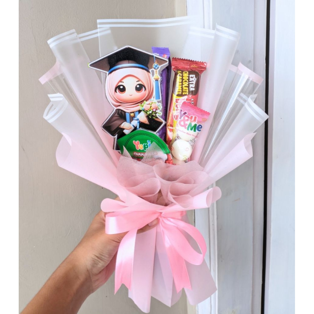 

[TERMURAH] BUKET SNACK WITH TOPPER | BUKET MAKANAN | BUKET JAJANAN - GIFT ULANG TAHUN | PERPISAHAN | GRADUATION