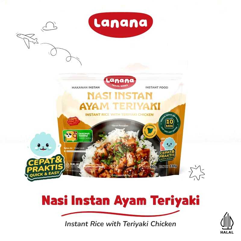 

Lanana Travel Series Nasi Instant Ayam Teriyaki