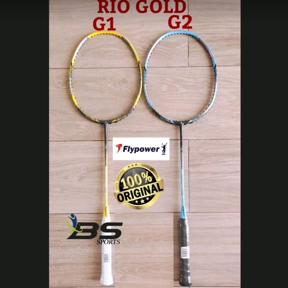 RAKET BADMINTON FLYPOWER RIO GOLD G1 RIO GOLD G2 ORIGINAL