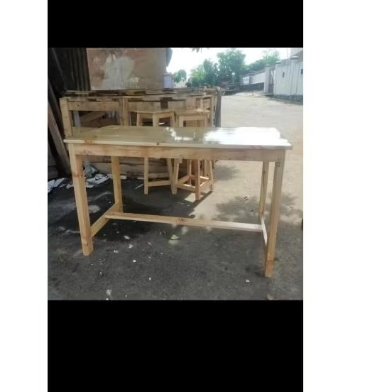 meja makan jati belanda 120x60x75