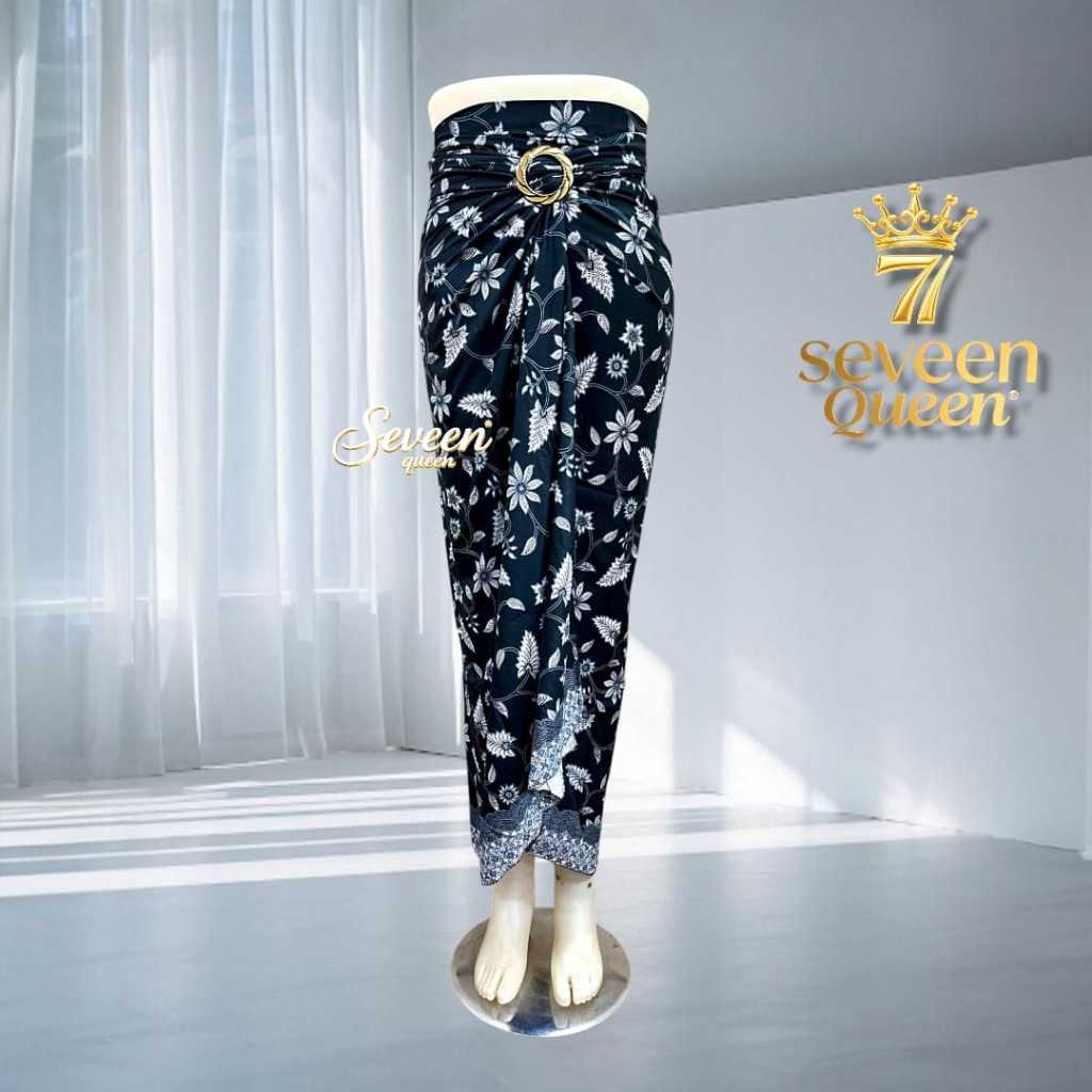 Rok Lilit Batik Bawahan Kebaya Kain Serut Instan Free Ring