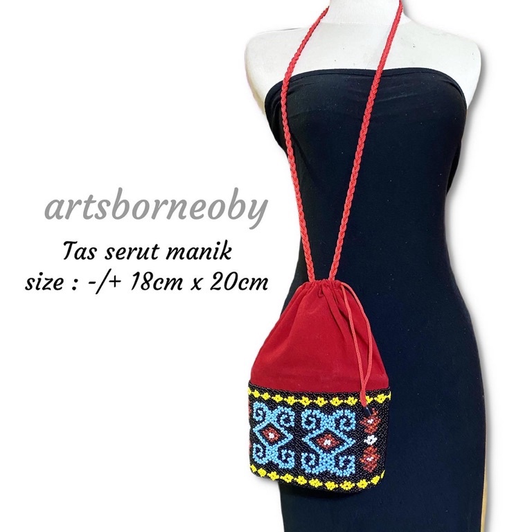 KODE R27V Tas Serut Manik Kalimantan Warna Dominan Unik