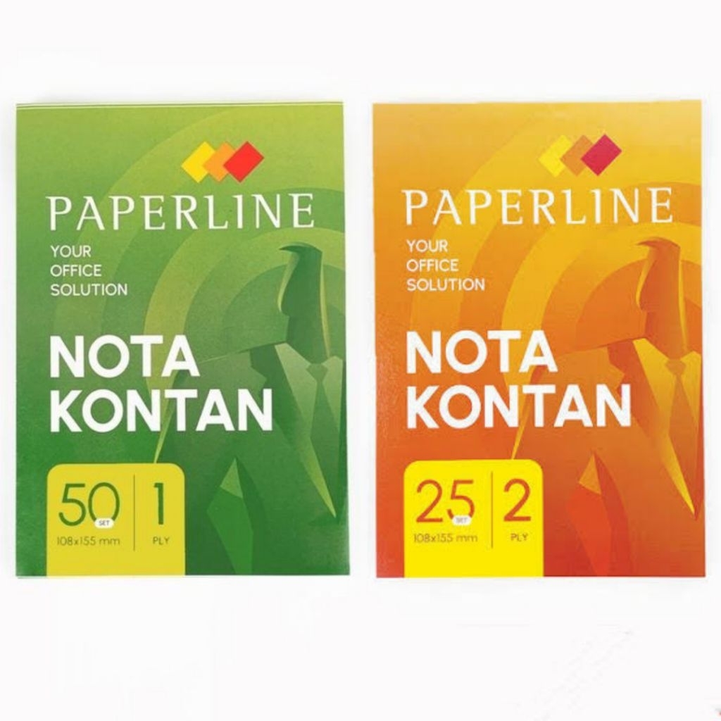 

(PER PCS) PAPERLINE Nota 1 & 2 Rangkap Kecil / Buku Nota Kontan 1 Ply dan 2 Ply NCR / K1 / K2 di kota Pontianak