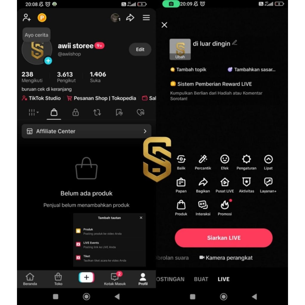 AKUN TIKTOK AFFILIATE