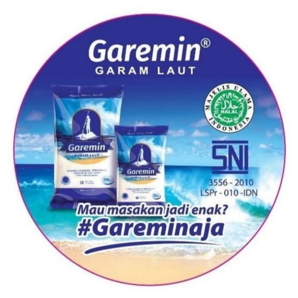 

Garemin Garam Laut 500 gram
