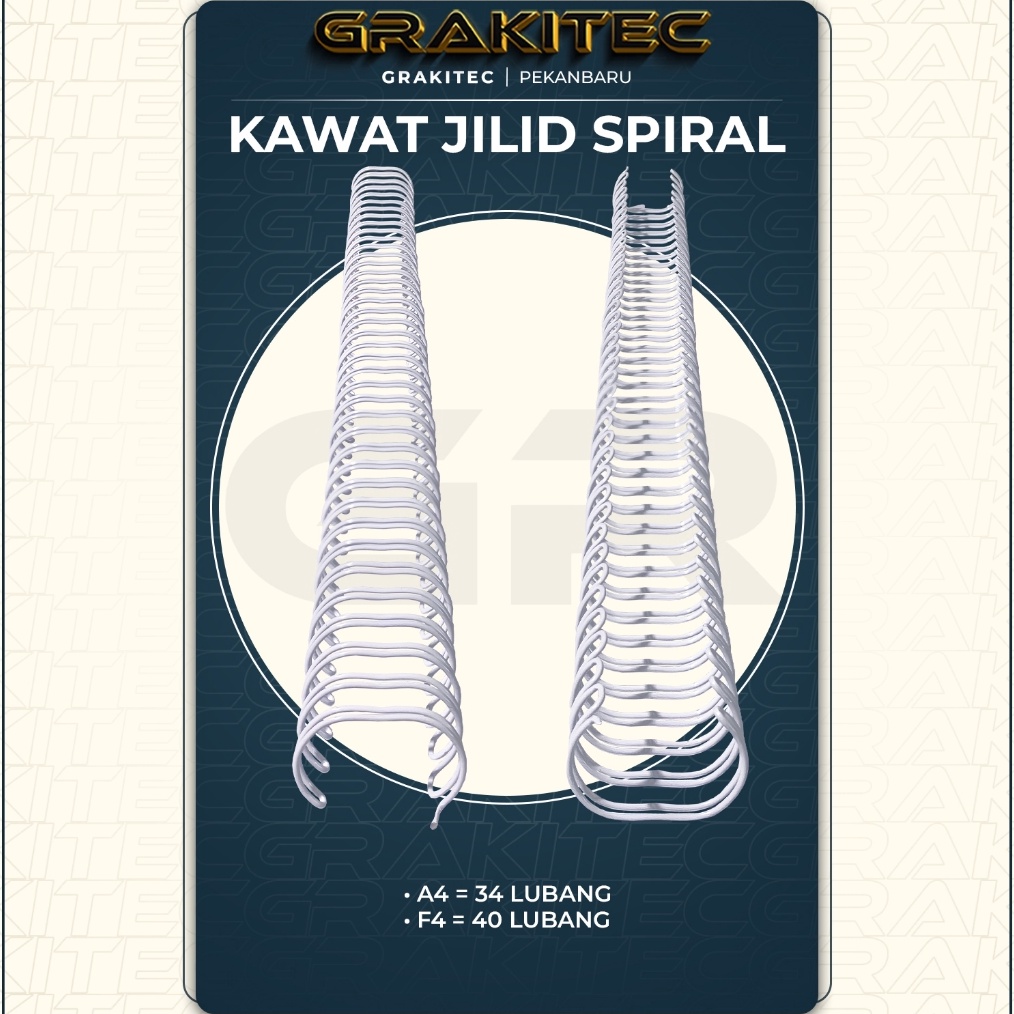 

KODE S93O Ring Kawat Spiral Jilid Spiral A4 31 34 lubang