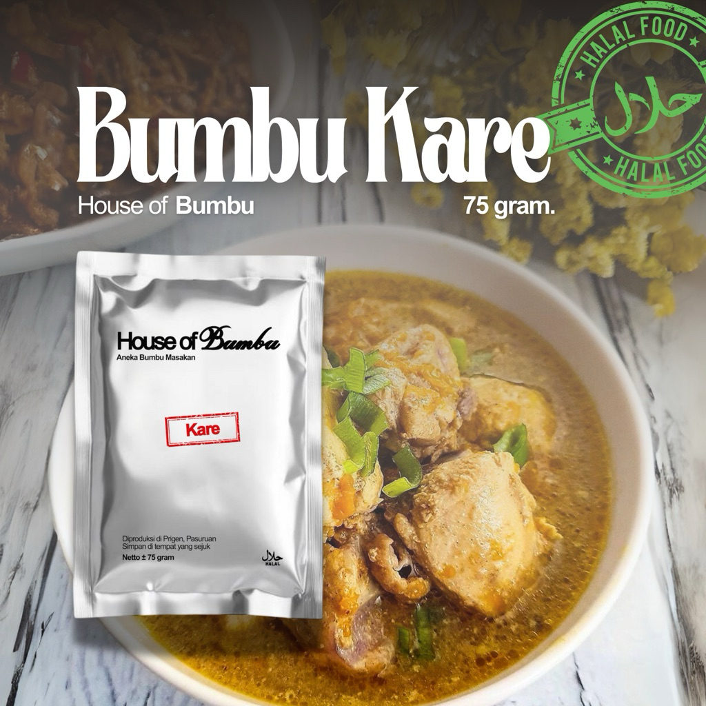 

Bumbu Instan Kare 75gr | House of Bumbu