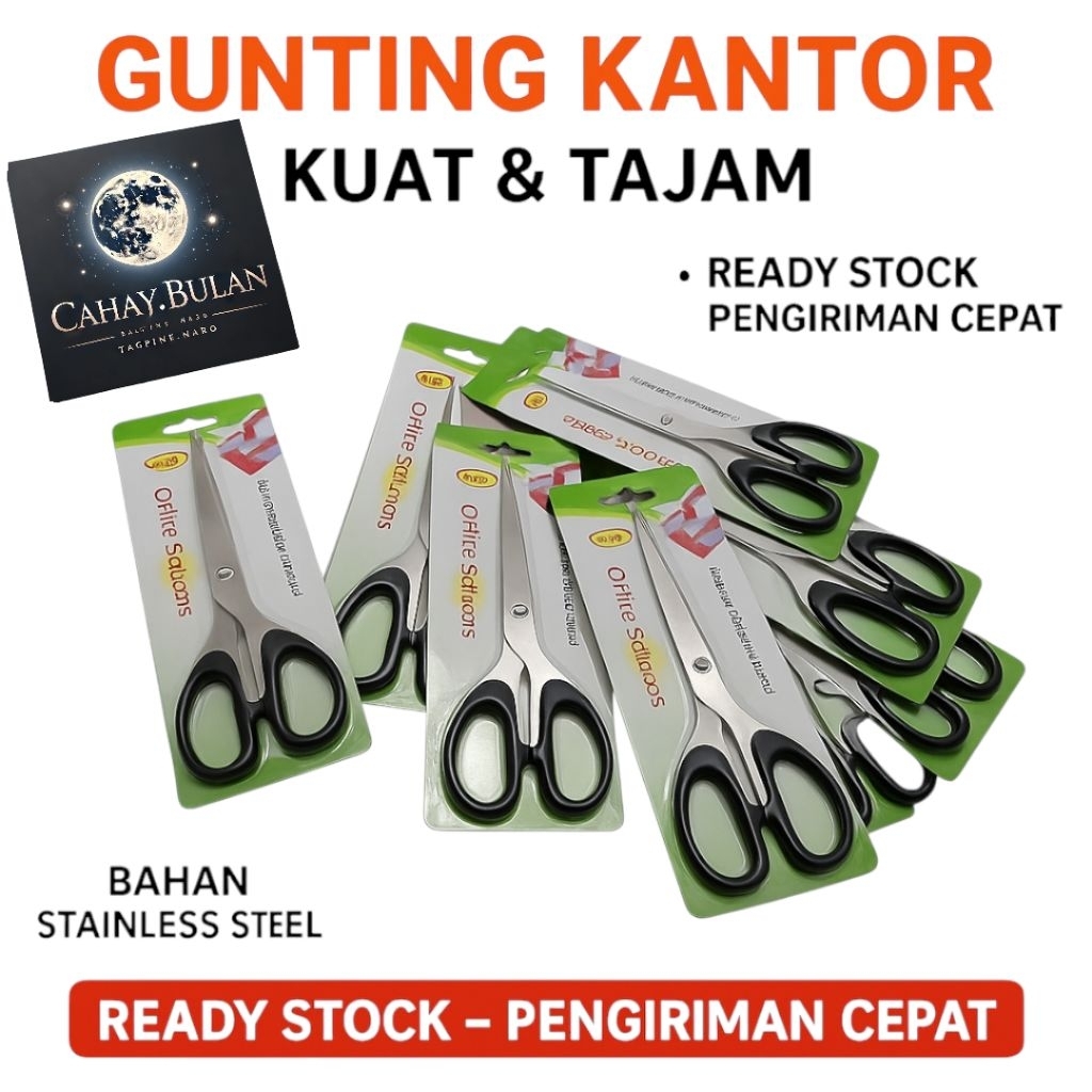 

Gunting Kantor Super Tajam - Diskon Spesial - Pengiriman Cepat | Gunting Kantor Tajam - Bahan Stainless Steel - Ready Stock | Gunting Kantor Stainless Steel Tajam & Awet - Office Scissors