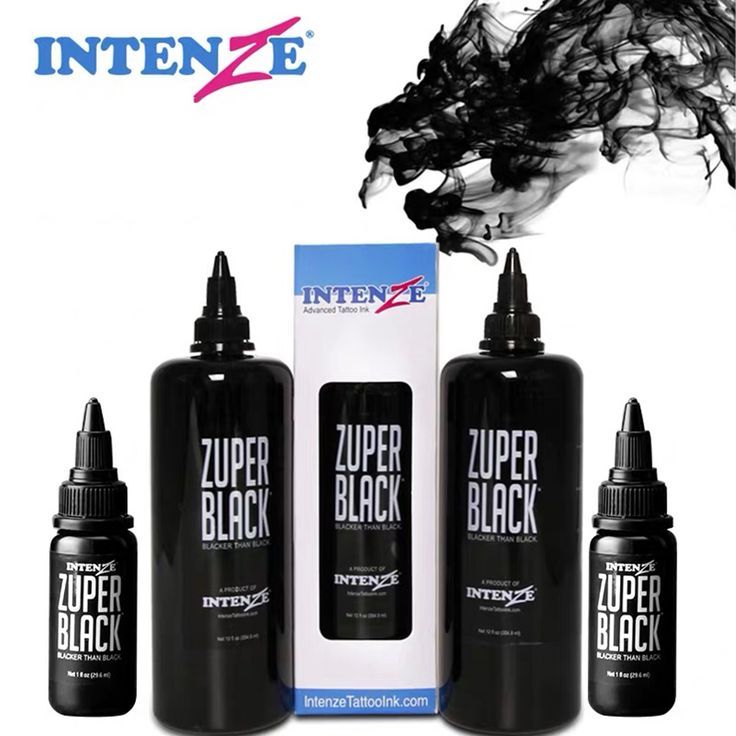 Tinta tato tato ink zuper black ORIGINAL size 30ml 1oz zuperblack ink intenze zuperblack