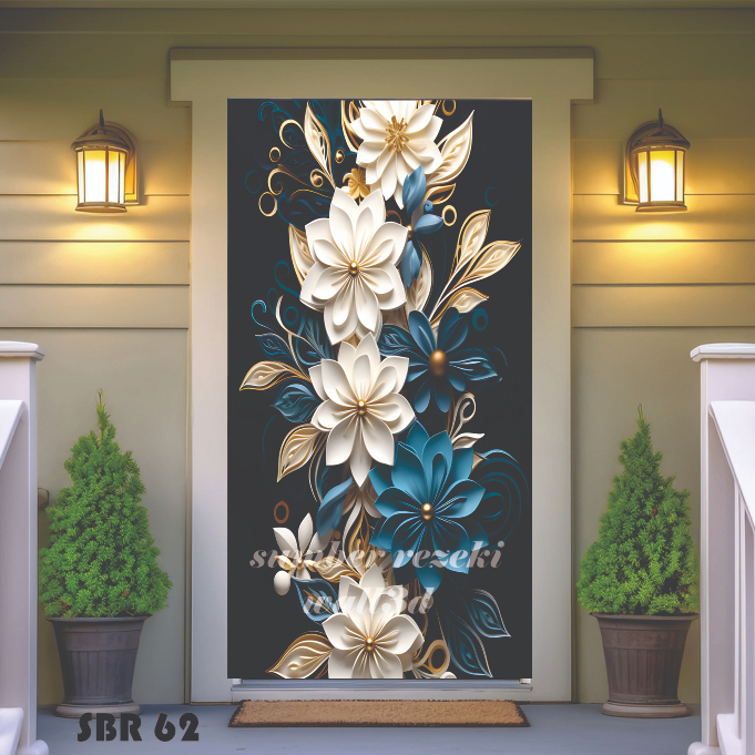 WALLDEKORASI STIKER DINDING 3D MOTIF BUNGA MAWAR INDAH ELEGAN, WALLPAPER DINDING RUANG TAMU BUNGA 3D