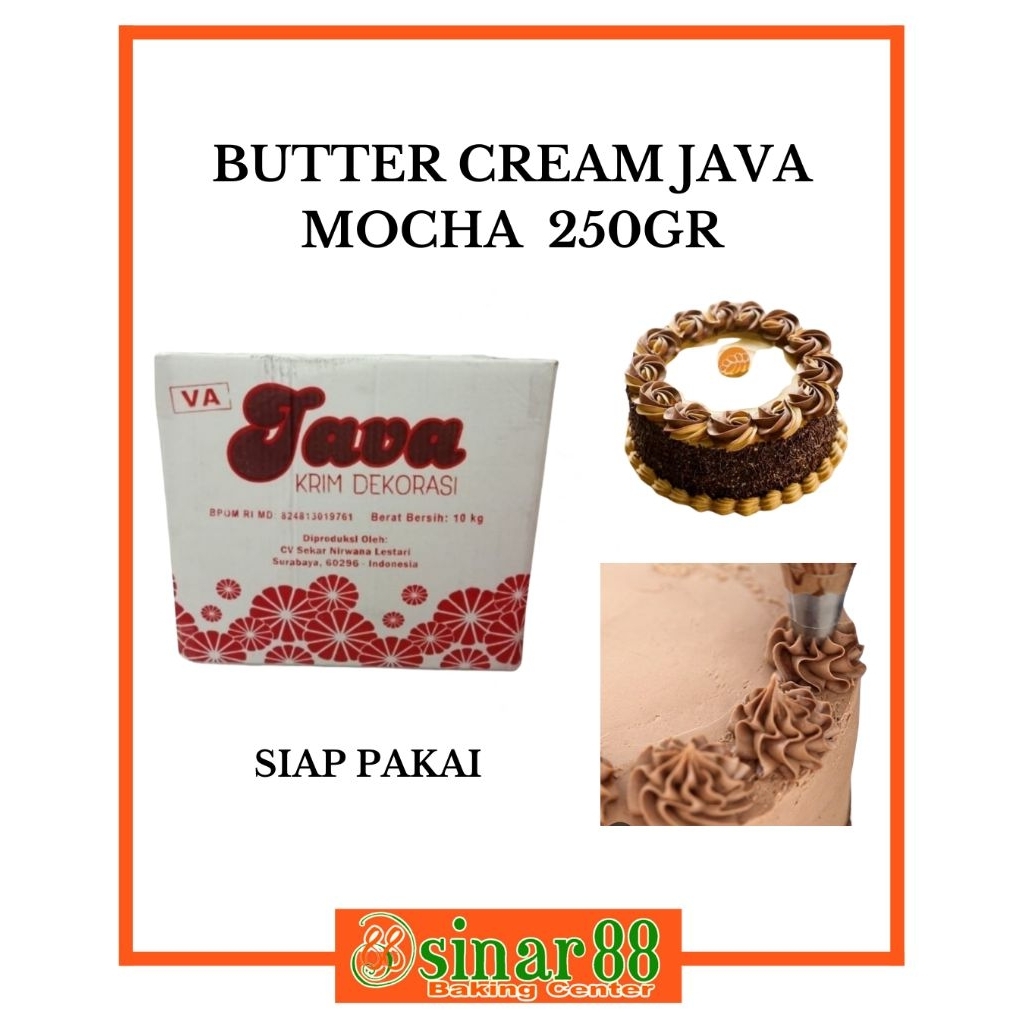 

Butter Cream Java Mocha 250gr