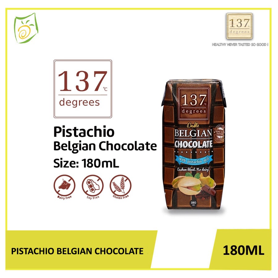 

137 Degrees - Pistachio Belgian Chocolate 180ml - Susu Kacang / Harga Murah