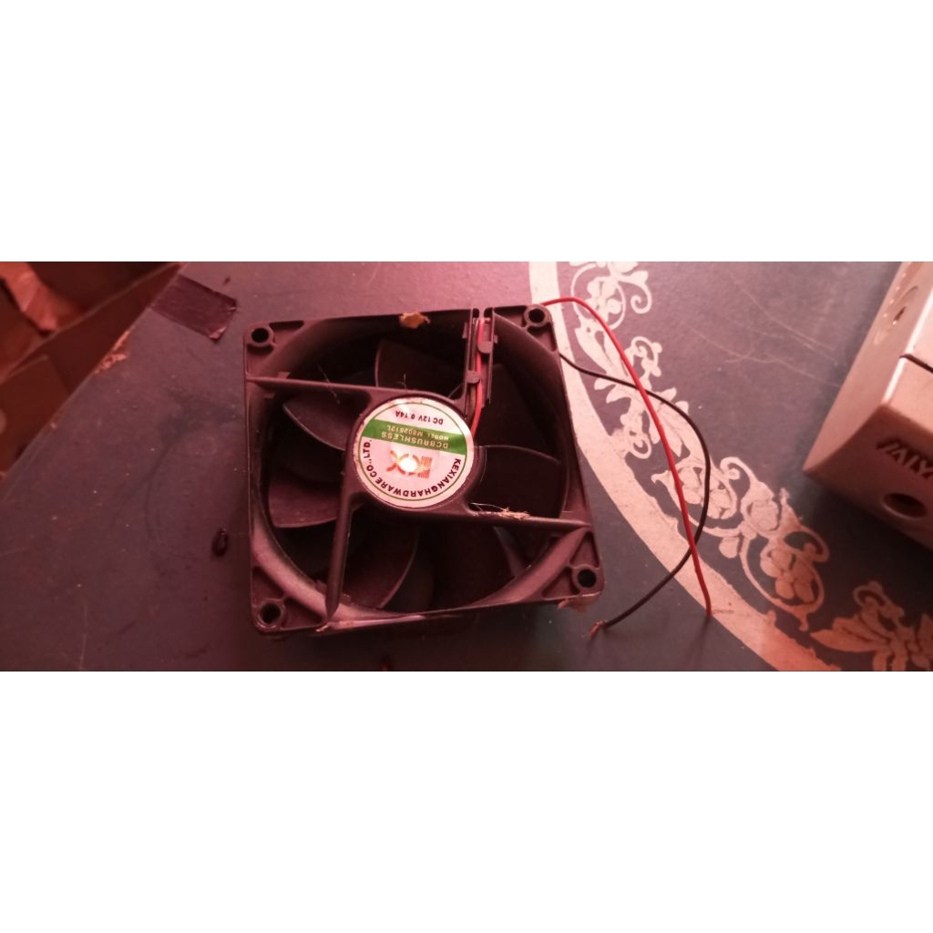 kipas dc 12 volt 8x8 copotan/bekas