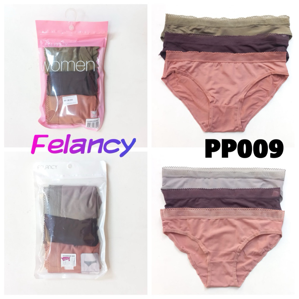 PP009 TERMURAH travelling panty celana dalam pack felancy isi 3 mini L XL