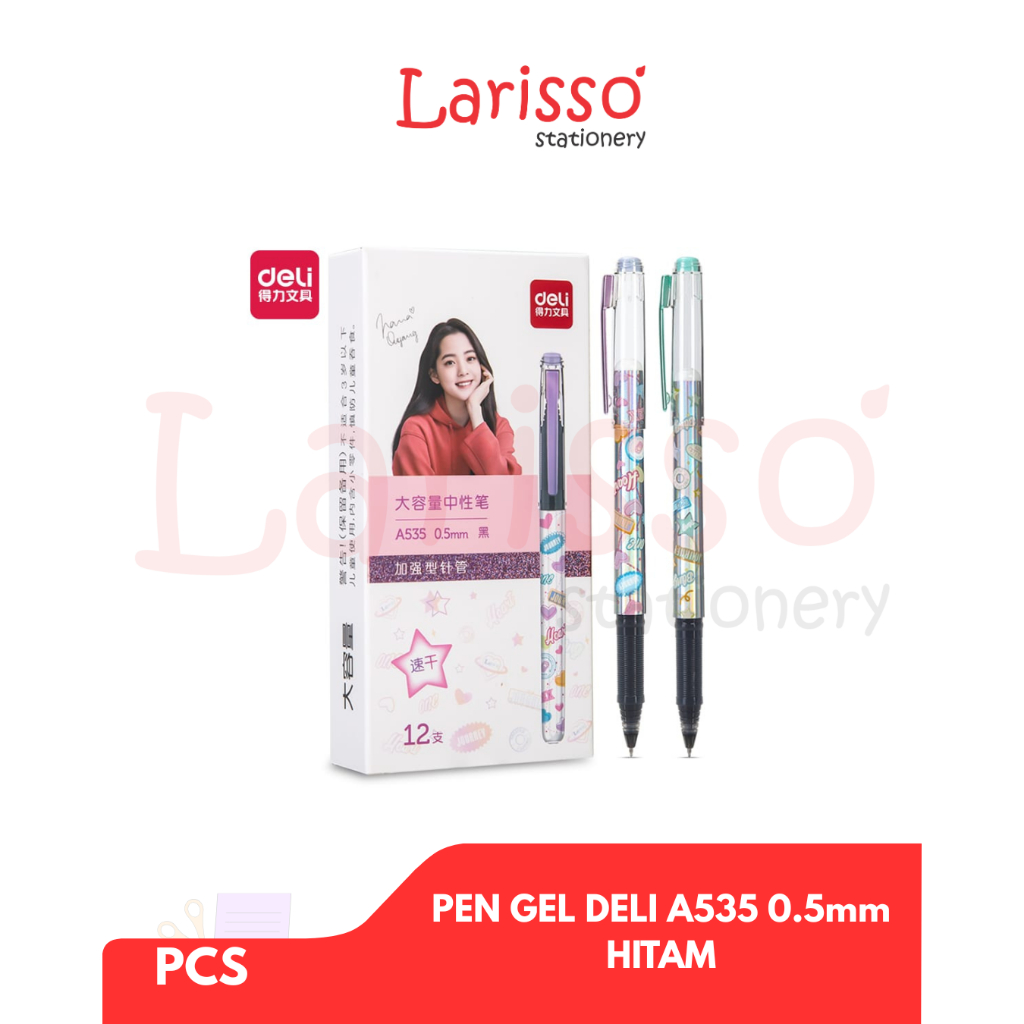 

DELI - (pcs) PEN GEL / PEN TINTA DELI A535 05mm - Hitam - Pcs