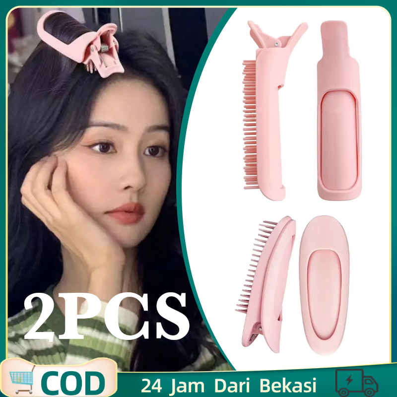 2pcs Jepit Rambut Untuk Rambut Keriting /Jepitan Rambut Volume /Klip Pengembang Rambut