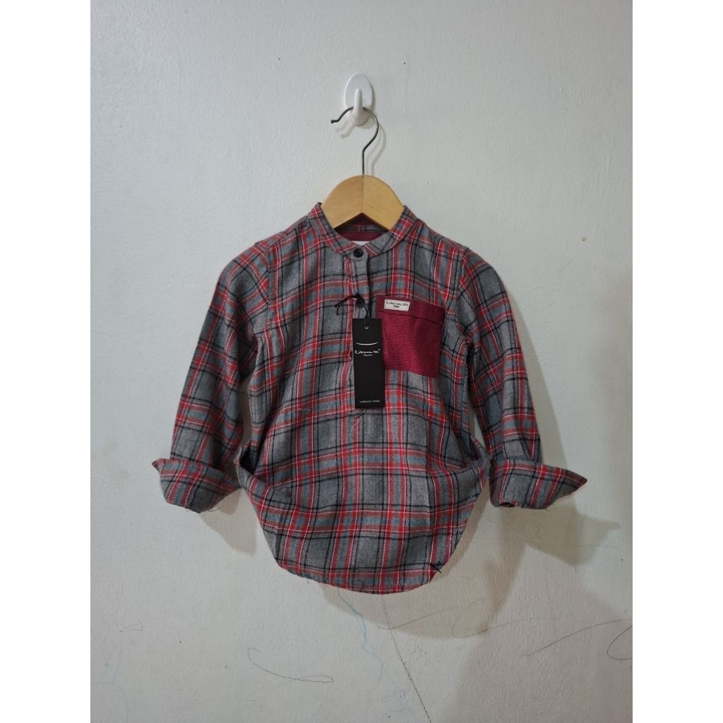 KEMEJA ANAK LAKI LAKI LENGAN PANJANG MOTIF KOTAK KOTAK BY LIBAS BAJU PREMIUM BAJU BRANDED ORIGINAL