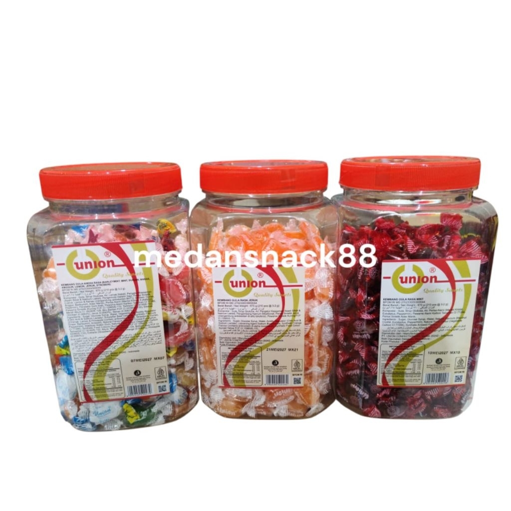 

Permen hack Mint hitam, jeruk, Assorted (mix) Toples