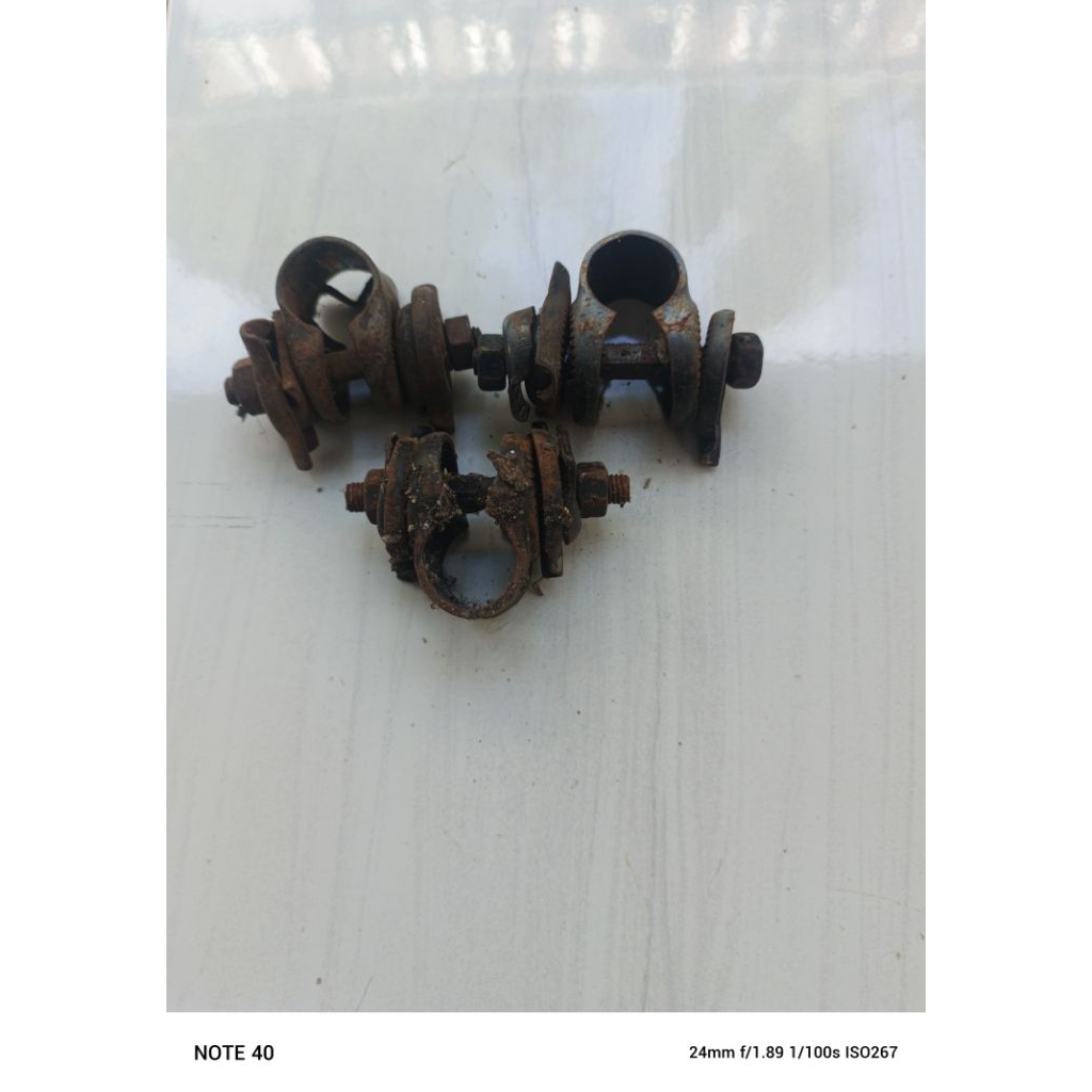seatclamp atau jepitan tihang jok sepeda bmx mtb balap besi jadul second