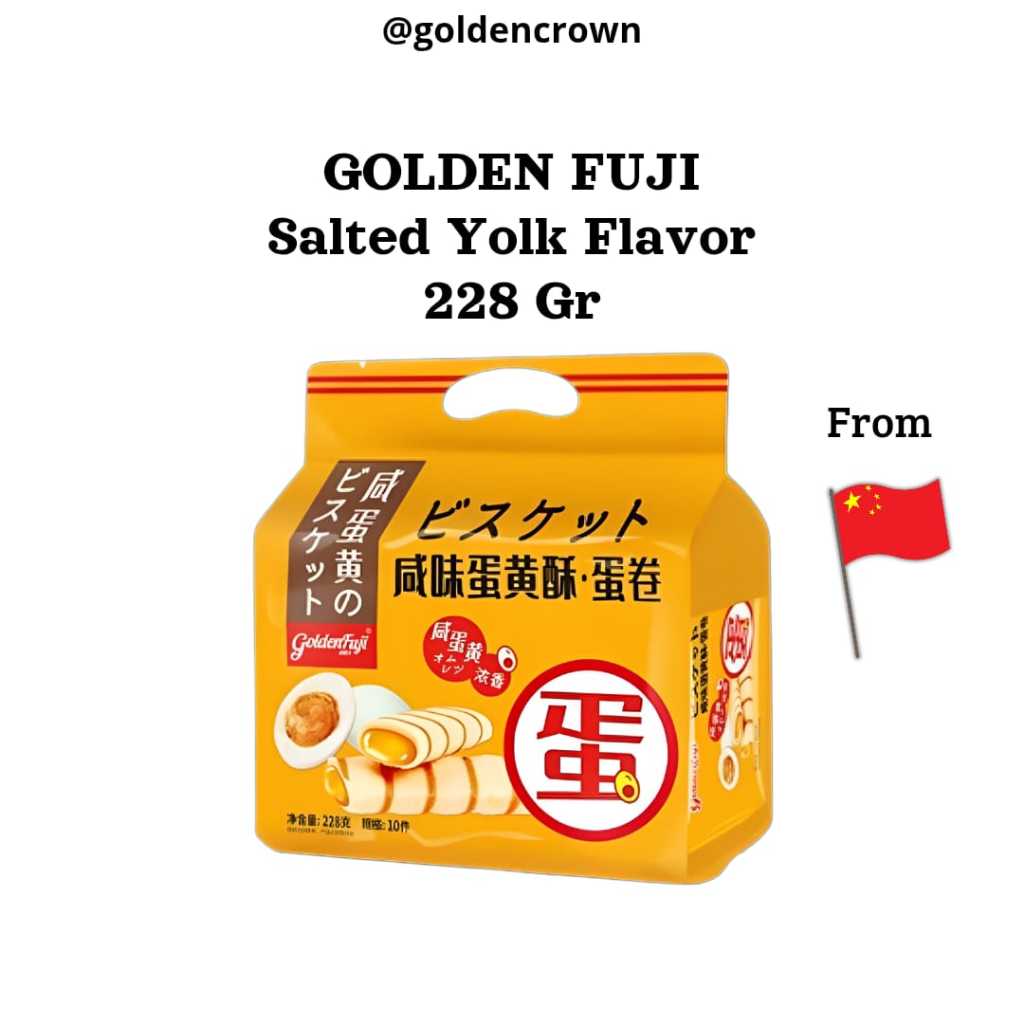 

Golden Fuji Salted Yolk Flavor / Crepes Isi Krim Rasa Telur Asin 228g