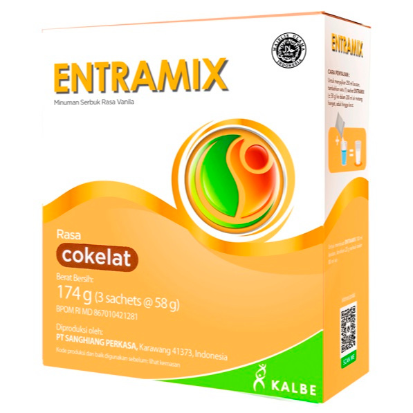 

Susu Entramix 174 GR Cokelat Dan Vanilla / Nutrisi Lengkap Dewasa