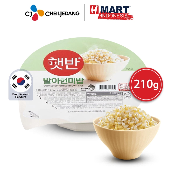 

CJ Hetbahn Sprouted Brown Rice - Nasi Merah Bertunas Instan Korea 210g