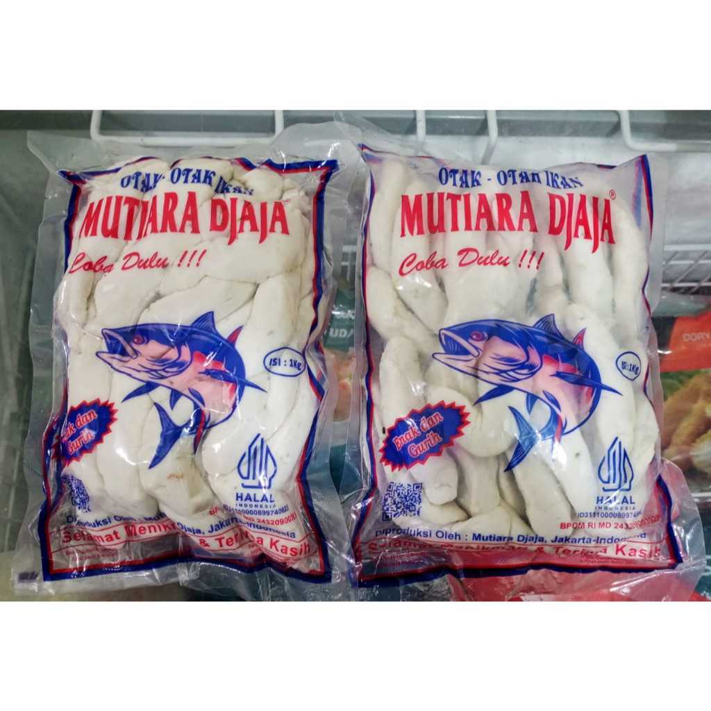 

Otak-otak ikan merek mutiara Djaja uk. 1kg
