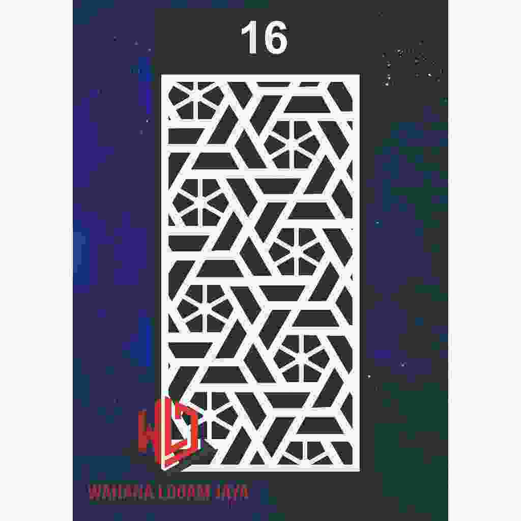 Panel Sekat Ruangan Ukir / Krawangan PVC Board Pagar Minimalis / Ornamen Tralis Jendela Plafon Unik