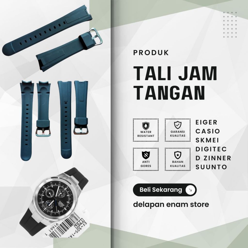Casio Ediface 305 EF305 EF-305 Watch Strap Tali Jam Ediface 305 Ef305 Ef-305