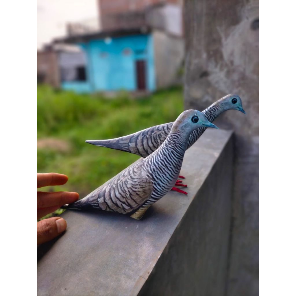 PATUNG JONTROT BURUNG PERKUTUT - JONTROT BURUNG PERKUTUT MIRIP ASLI